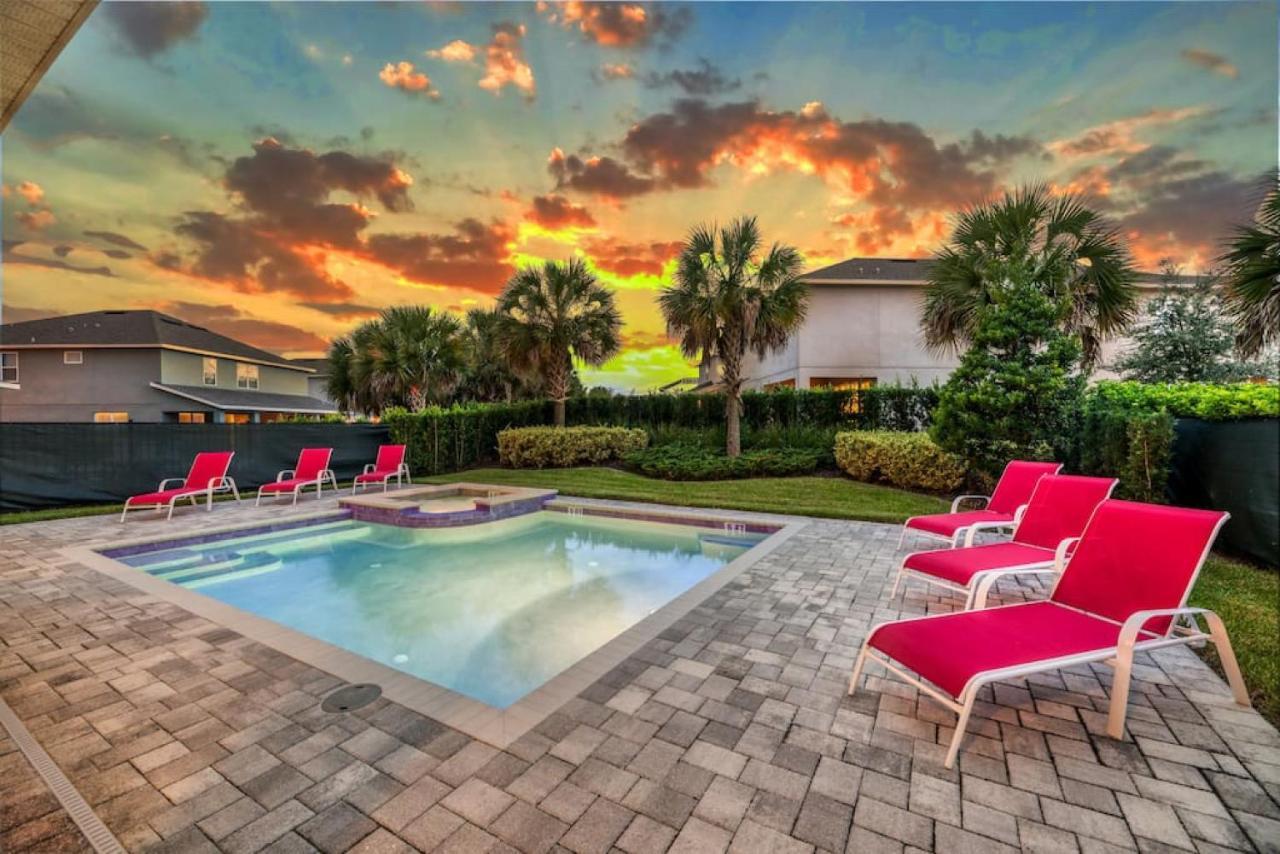 Spacious 8 Bdr Family Home With Arcades And Free Pool Heat Orlando Eksteriør billede